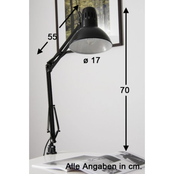 Brilliant Leuchten Brilliant Hobby Schreibtischklemmleuchte Schwarz, 1-flammig 1 Brilliant Leuchten Brilliant Hobby Schreibtischklemmleuchte Schwarz, 1-flammig