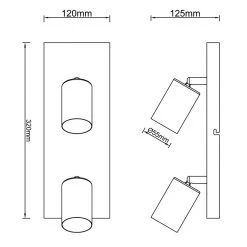 Brilliant Leuchten Brilliant Jello Deckenleuchte LED Schwarz, 2-flammig -Bürolampen Verkäufe brilliant jello deckenleuchte g99728 76 6