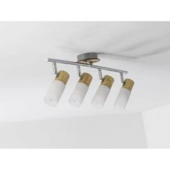 Brilliant Leuchten Babsan Deckenspot Weiß, Holz dunkel, 4-flammig 8 Brilliant Leuchten Babsan Deckenspot Weiß, Holz dunkel, 4-flammig -Bürolampen Verkäufe brilliant leuchten babsan deckenspot 51432 50 3