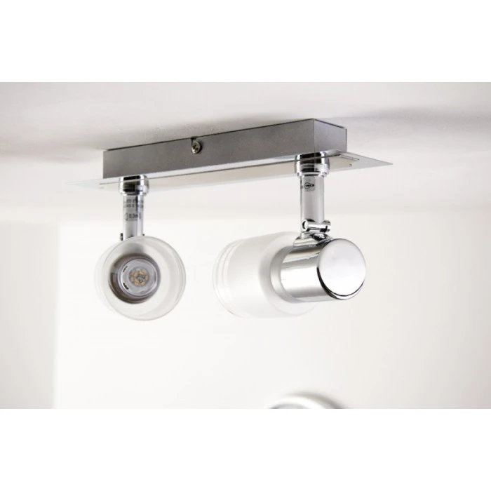 Brilliant Leuchten LED Deckenspot Chrom, Weiß, 2-flammig 12 Brilliant Leuchten LED Deckenspot Chrom, Weiß, 2-flammig – Bild 12