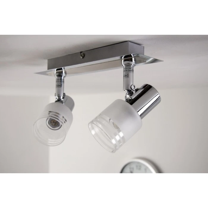 Brilliant Leuchten LED Deckenspot Chrom, Weiß, 2-flammig 13 Brilliant Leuchten LED Deckenspot Chrom, Weiß, 2-flammig – Bild 13