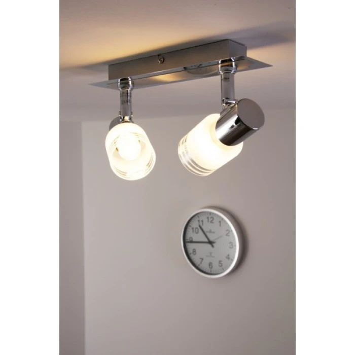 Brilliant Leuchten LED Deckenspot Chrom, Weiß, 2-flammig 6 Brilliant Leuchten LED Deckenspot Chrom, Weiß, 2-flammig – Bild 6