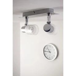 Brilliant Leuchten LED Deckenspot Chrom, Weiß, 2-flammig 19 Brilliant Leuchten LED Deckenspot Chrom, Weiß, 2-flammig -Bürolampen Verkäufe brilliant leuchten led deckenspot g32429 77 do1 6