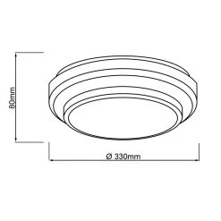 Brilliant Leuchten Ontario Deckenleuchte LED Wei&szlig;, 1-flammig -Bürolampen Verkäufe brilliant leuchten ontario deckenleuchte g99572 76 5
