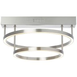 Brilliant Leuchten Brilliant Living Tunar Deckenleuchte LED Nickel-Matt, 1-flammig