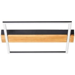 Brilliant Leuchten Brilliant Loneos Deckenleuchte LED Schwarz, Braun, 1-flammig -Bürolampen Verkäufe brilliant loneos deckenleuchte g99746 76 10