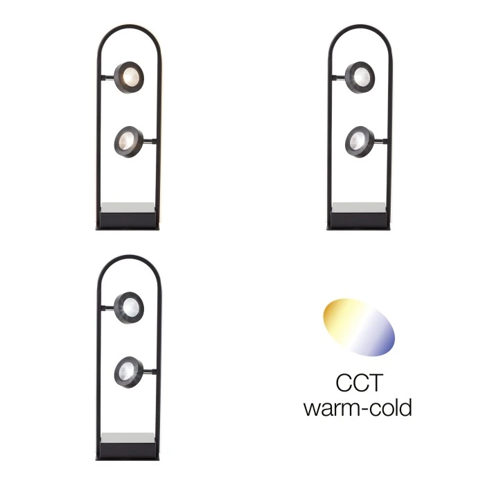 Brilliant Leuchten Brilliant Nebeker Tischleuchte LED Schwarz, 2-flammig, Fernbedienung 4 Brilliant Leuchten Brilliant Nebeker Tischleuchte LED Schwarz, 2-flammig, Fernbedienung – Bild 4