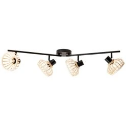 Brilliant Leuchten Brilliant Norah Deckenleuchte Schwarz, 4-flammig -Bürolampen Verkäufe brilliant norah deckenleuchte 99740 76 10