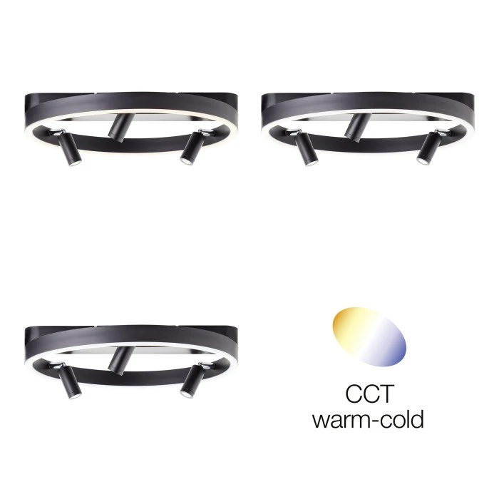 Brilliant Leuchten Brilliant Skaford Deckenleuchte LED Schwarz, 3-flammig, Fernbedienung 4 Brilliant Leuchten Brilliant Skaford Deckenleuchte LED Schwarz, 3-flammig, Fernbedienung – Bild 4