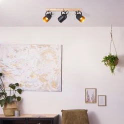 Brilliant Leuchten Brilliant Tronte Deckenleuchte Naturfarben, 3-flammig