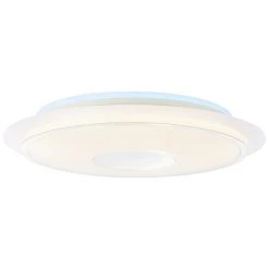 Brilliant Leuchten Brilliant Viktor Deckenleuchte LED Silber, Wei&szlig;, 1-flammig, Fernbedienung, Farbwechsler -Bürolampen Verkäufe brilliant viktor deckenleuchte g97039 58 3