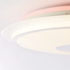 Brilliant Leuchten Brilliant Viktor Deckenleuchte LED Silber, Wei&szlig;, 1-flammig, Fernbedienung, Farbwechsler -Bürolampen Verkäufe brilliant viktor deckenleuchte g97039 58 5