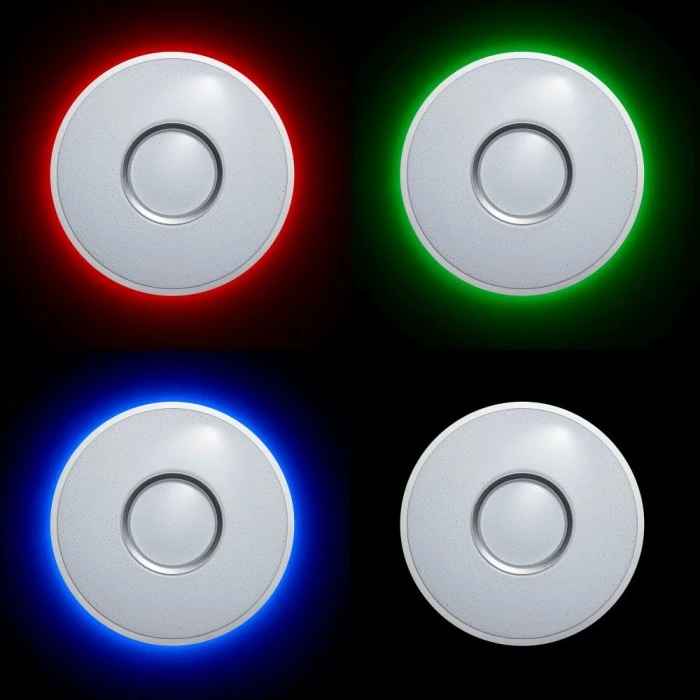 Brilliant Leuchten Brilliant Visitation Deckenleuchte LED Silber, 1-flammig, Fernbedienung, Farbwechsler 26 Brilliant Leuchten Brilliant Visitation Deckenleuchte LED Silber, 1-flammig, Fernbedienung, Farbwechsler – Bild 26