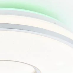 Brilliant Leuchten Brilliant Visitation Deckenleuchte LED Silber, 1-flammig, Fernbedienung, Farbwechsler 31 Brilliant Leuchten Brilliant Visitation Deckenleuchte LED Silber, 1-flammig, Fernbedienung, Farbwechsler -Bürolampen Verkäufe brilliant visitation deckenleuchte g97043 58 4