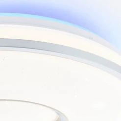 Brilliant Leuchten Brilliant Visitation Deckenleuchte LED Silber, 1-flammig, Fernbedienung, Farbwechsler 33 Brilliant Leuchten Brilliant Visitation Deckenleuchte LED Silber, 1-flammig, Fernbedienung, Farbwechsler -Bürolampen Verkäufe brilliant visitation deckenleuchte g97043 58 6