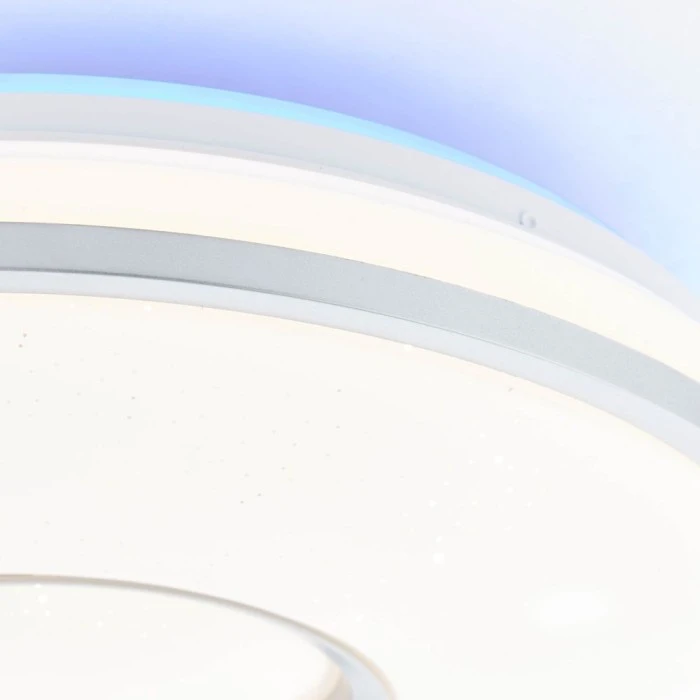 Brilliant Leuchten Brilliant Visitation Deckenleuchte LED Silber, 1-flammig, Fernbedienung, Farbwechsler 7 Brilliant Leuchten Brilliant Visitation Deckenleuchte LED Silber, 1-flammig, Fernbedienung, Farbwechsler – Bild 7