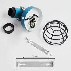 Hofstein Builako Deckenleuchte Blau, Schwarz, 1-flammig -Bürolampen Verkäufe builako deckenleuchte h3443941 4