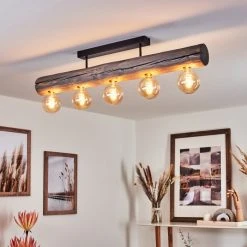 Hofstein Canedo Deckenleuchte Schwarz, Grau, 5-flammig -Bürolampen Verkäufe canedo deckenleuchte h3441534 10