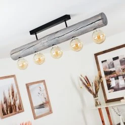 Hofstein Canedo Deckenleuchte Schwarz, Grau, 5-flammig -Bürolampen Verkäufe canedo deckenleuchte h3441534 11