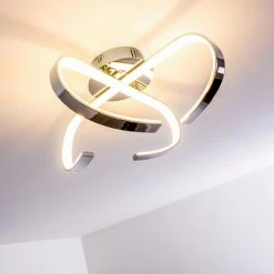 Hofstein Cano Deckenleuchte LED Chrom, 1-flammig -Bürolampen Verkäufe cano deckenleuchte h167459 4