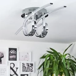 Hofstein Casale Deckenleuchte LED Chrom, 2-flammig -Bürolampen Verkäufe casale deckenleuchte h167374 9