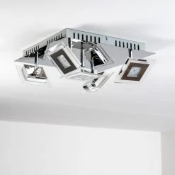 Hofstein Cerreto Deckenleuchte LED Chrom, 5-flammig -Bürolampen Verkäufe cerreto deckenleuchte c29533f 5a 6