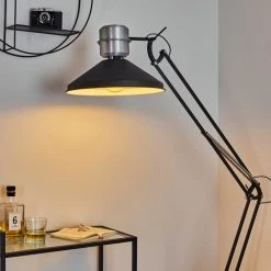 Hofstein Chara Stehleuchte Schwarz, Silber, 1-flammig 24 Hofstein Chara Stehleuchte Schwarz, Silber, 1-flammig -Bürolampen Verkäufe chara stehleuchte h3413883 10