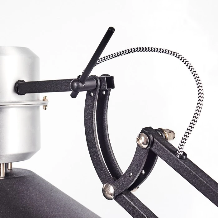 Hofstein Chara Stehleuchte Schwarz, Silber, 1-flammig 3 Hofstein Chara Stehleuchte Schwarz, Silber, 1-flammig – Bild 3