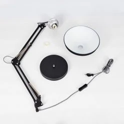 Hofstein Chara Tischleuchte Schwarz, Silber, 1-flammig -Bürolampen Verkäufe chara tischleuchte h3413296 4