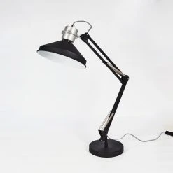 Hofstein Chara Tischleuchte Schwarz, Silber, 1-flammig -Bürolampen Verkäufe chara tischleuchte h3413296 7