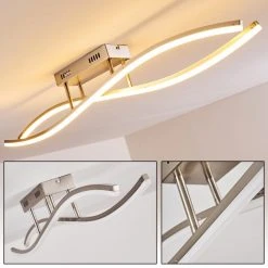 Hofstein Deckenleuchte Atina LED Nickel-Matt, 1-flammig