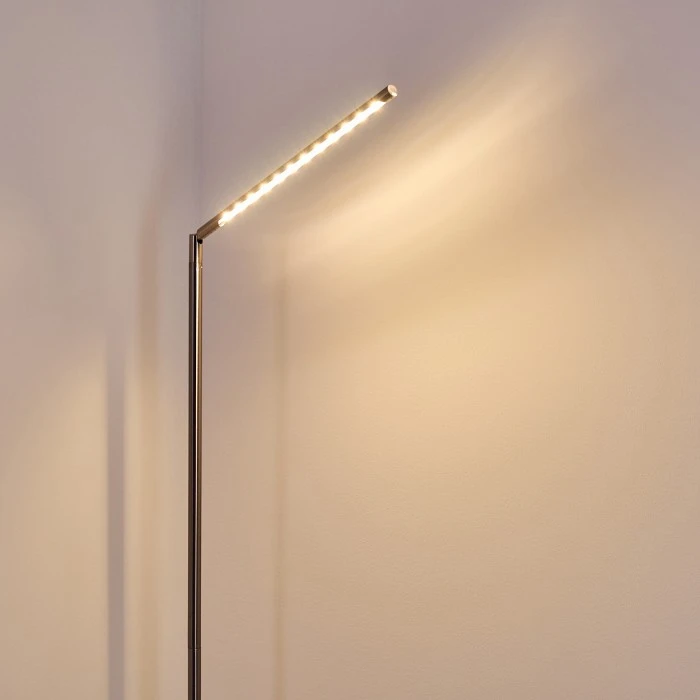 Hofstein Deje Stehleuchte LED Nickel-Matt, 1-flammig 3 Hofstein Deje Stehleuchte LED Nickel-Matt, 1-flammig – Bild 3