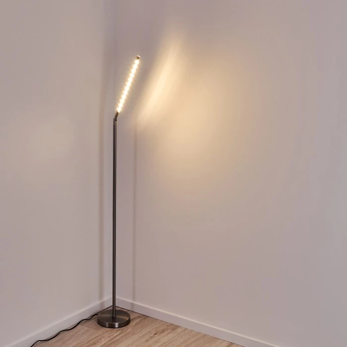 Hofstein Deje Stehleuchte LED Nickel-Matt, 1-flammig 5 Hofstein Deje Stehleuchte LED Nickel-Matt, 1-flammig – Bild 5