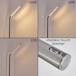 Hofstein Deje Stehleuchte LED Nickel-Matt, 1-flammig 24 Hofstein Deje Stehleuchte LED Nickel-Matt, 1-flammig -Bürolampen Verkäufe deje stehleuchte h3306772 6