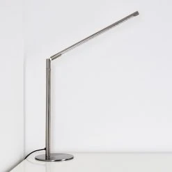 Hofstein Deje Tischleuchte LED Nickel-Matt, 1-flammig -Bürolampen Verkäufe deje tischleuchte h3306758 3