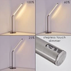 Hofstein Deje Tischleuchte LED Nickel-Matt, 1-flammig -Bürolampen Verkäufe deje tischleuchte h3306758 5