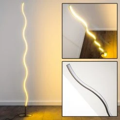 Hofstein Dillon Stehlampe LED Nickel-Matt, 1-flammig -Bürolampen Verkäufe dillon stehlampe h3000588 10