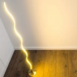 Hofstein Dillon Stehlampe LED Nickel-Matt, 1-flammig -Bürolampen Verkäufe dillon stehlampe h3000588 15