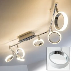 Hofstein Dobris Deckenspot LED Chrom, 6-flammig