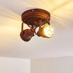 Hofstein Drobak Deckenleuchte Rostfarben, 2-flammig -Bürolampen Verkäufe drobak deckenleuchte h3293782 do1 2