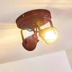Hofstein Drobak Deckenleuchte Rostfarben, 2-flammig -Bürolampen Verkäufe drobak deckenleuchte h3293782 do1 6