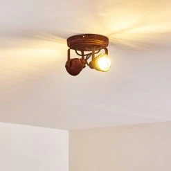 Hofstein Drobak Deckenleuchte Rostfarben, 2-flammig -Bürolampen Verkäufe drobak deckenleuchte h3293782 do1 9