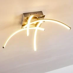 Hofstein Elia Deckenleuchte LED Chrom, 1-flammig -Bürolampen Verkäufe elia deckenleuchte h167398 13