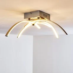 Hofstein Elia Deckenleuchte LED Chrom, 1-flammig -Bürolampen Verkäufe elia deckenleuchte h167398 3