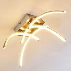 Hofstein Elia Deckenleuchte LED Chrom, 1-flammig -Bürolampen Verkäufe elia deckenleuchte h167398 7