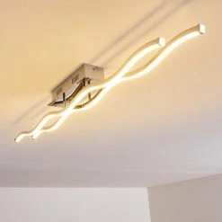 Hofstein Embree Deckenleuchte LED Edelstahl, 2-flammig -Bürolampen Verkäufe embree deckenleuchte h3008539 10