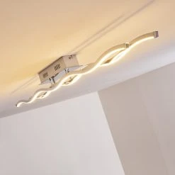 Hofstein Embree Deckenleuchte LED Edelstahl, 2-flammig -Bürolampen Verkäufe embree deckenleuchte h3008539 12