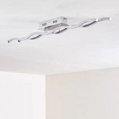 Hofstein Embree Deckenleuchte LED Edelstahl, 2-flammig -Bürolampen Verkäufe embree deckenleuchte h3008539 6