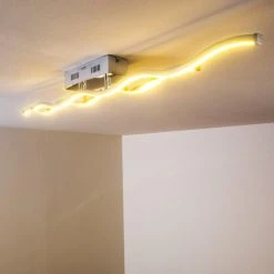 Paul Neuhaus Leuchten EMMA Deckenleuchte LED Edelstahl, 2-flammig 30 Paul Neuhaus Leuchten EMMA Deckenleuchte LED Edelstahl, 2-flammig -Bürolampen Verkäufe emma deckenleuchte 8450 17 11