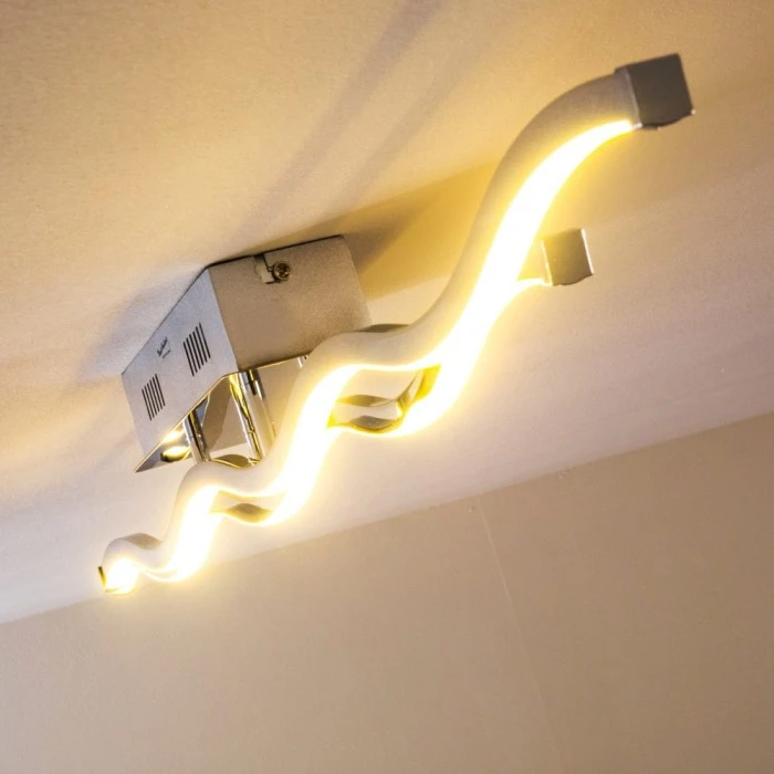 Paul Neuhaus Leuchten EMMA Deckenleuchte LED Edelstahl, 2-flammig 3 Paul Neuhaus Leuchten EMMA Deckenleuchte LED Edelstahl, 2-flammig – Bild 3